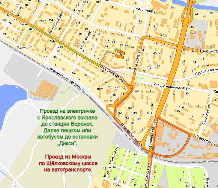 Карта москвы щелково на карте